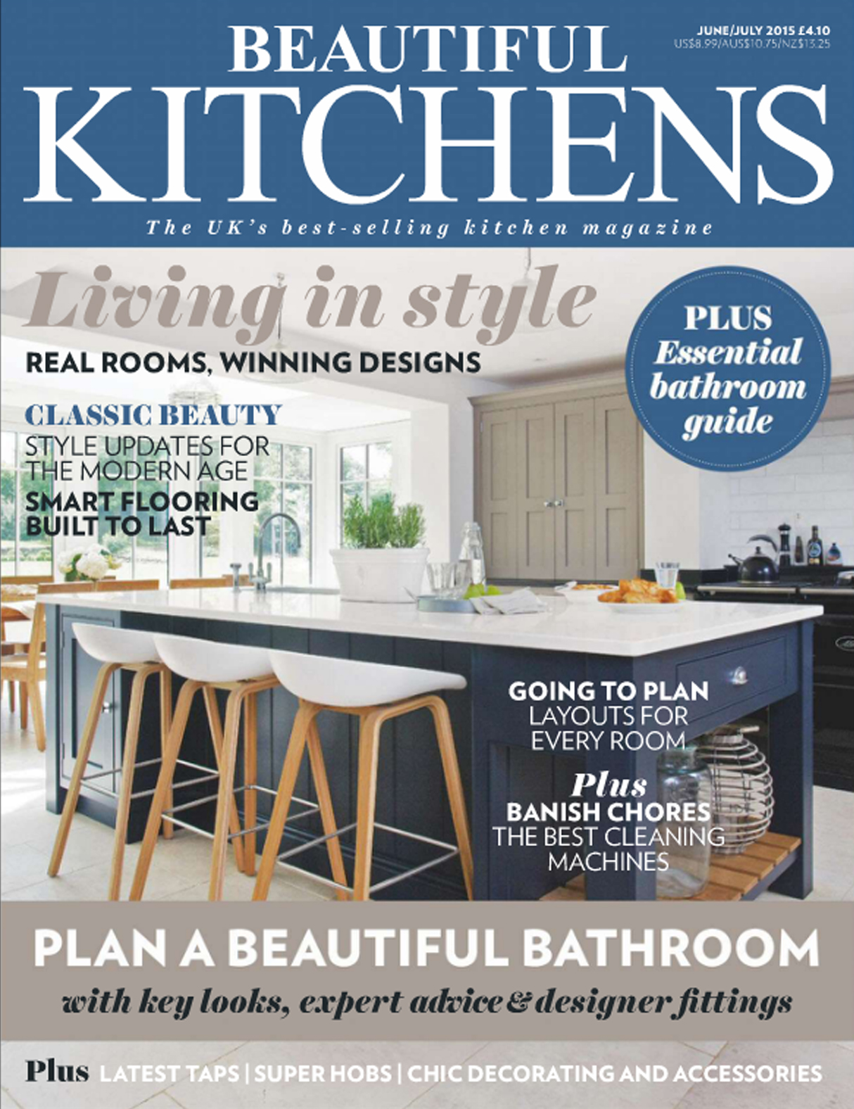 Beautiful Kitchens magazine Kingham bespoke kitchen design feature June 2015