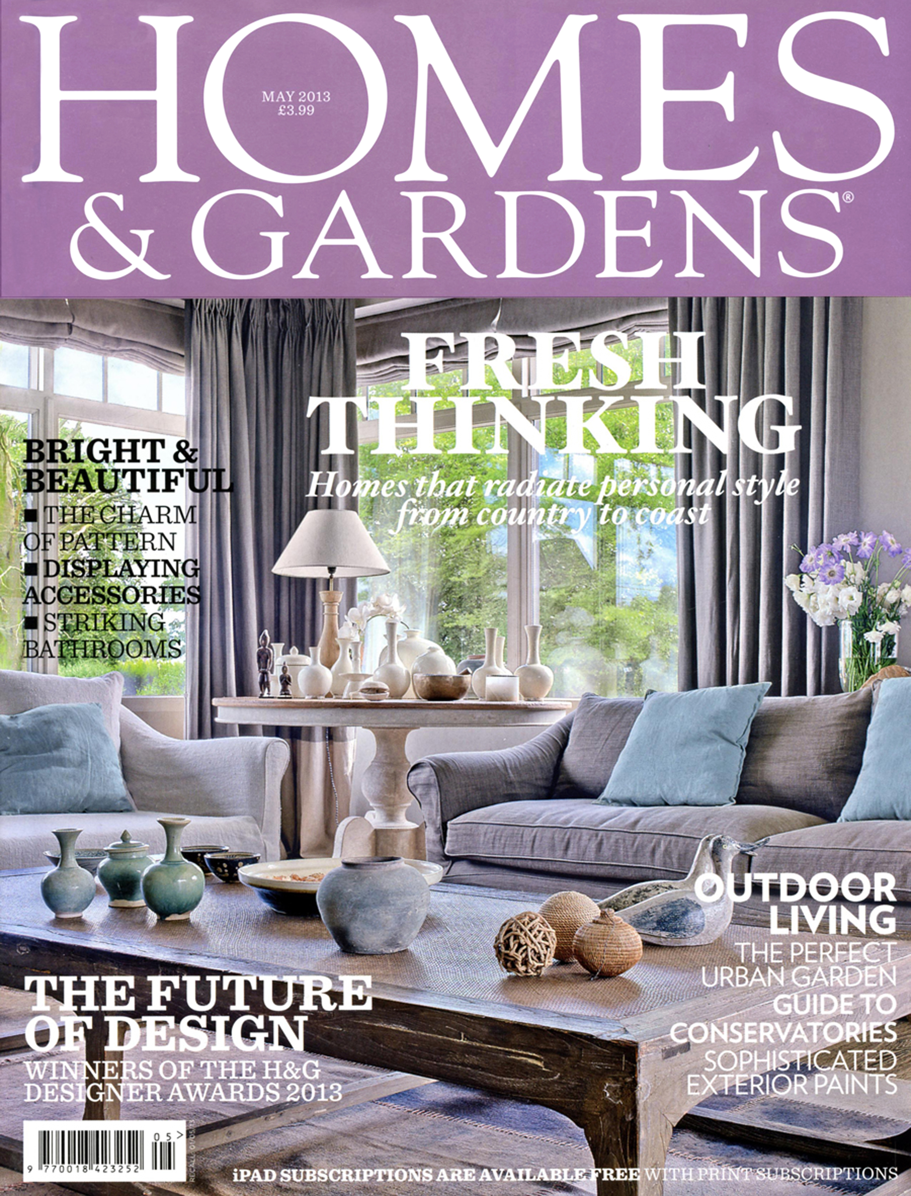Homes and Gardens magazine Kingham bespoke kitchen design feature May 2013