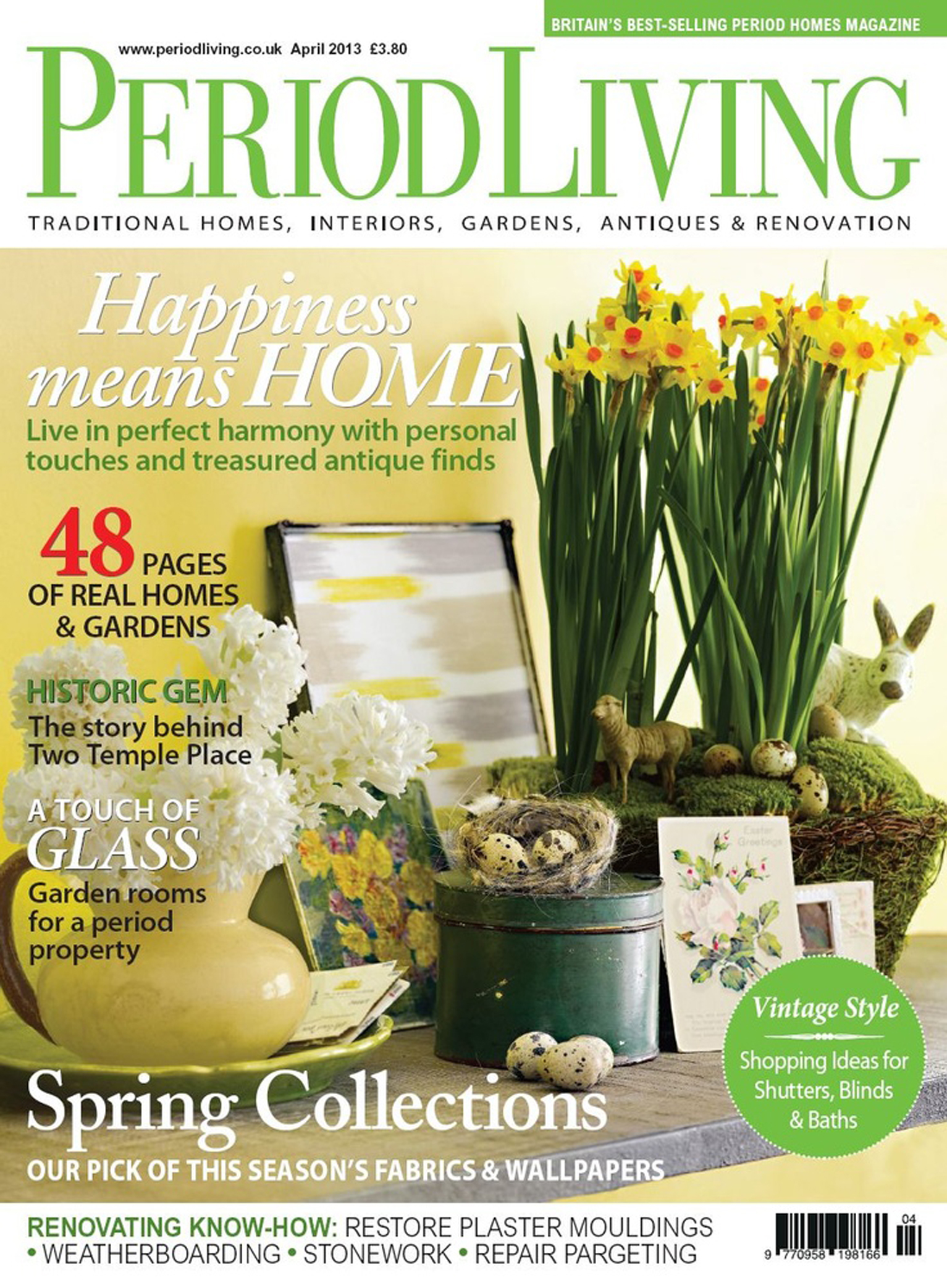 Period Living magazine Kingham bespoke kitchen design feature April 2013
