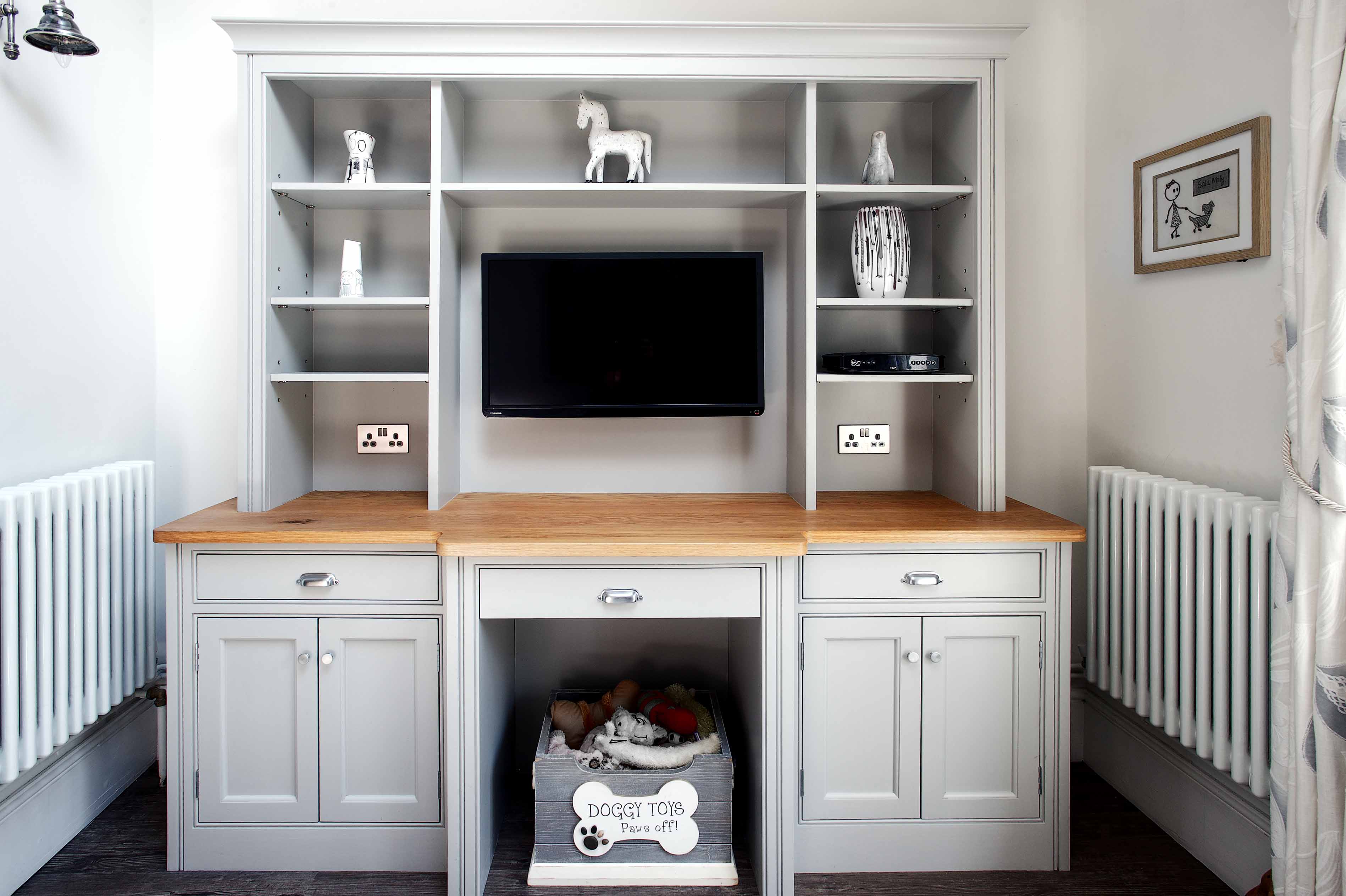 001. Bespoke fitted play room childrens kids pink Mylands farrow and ball armac Martin near Farnham Surrey