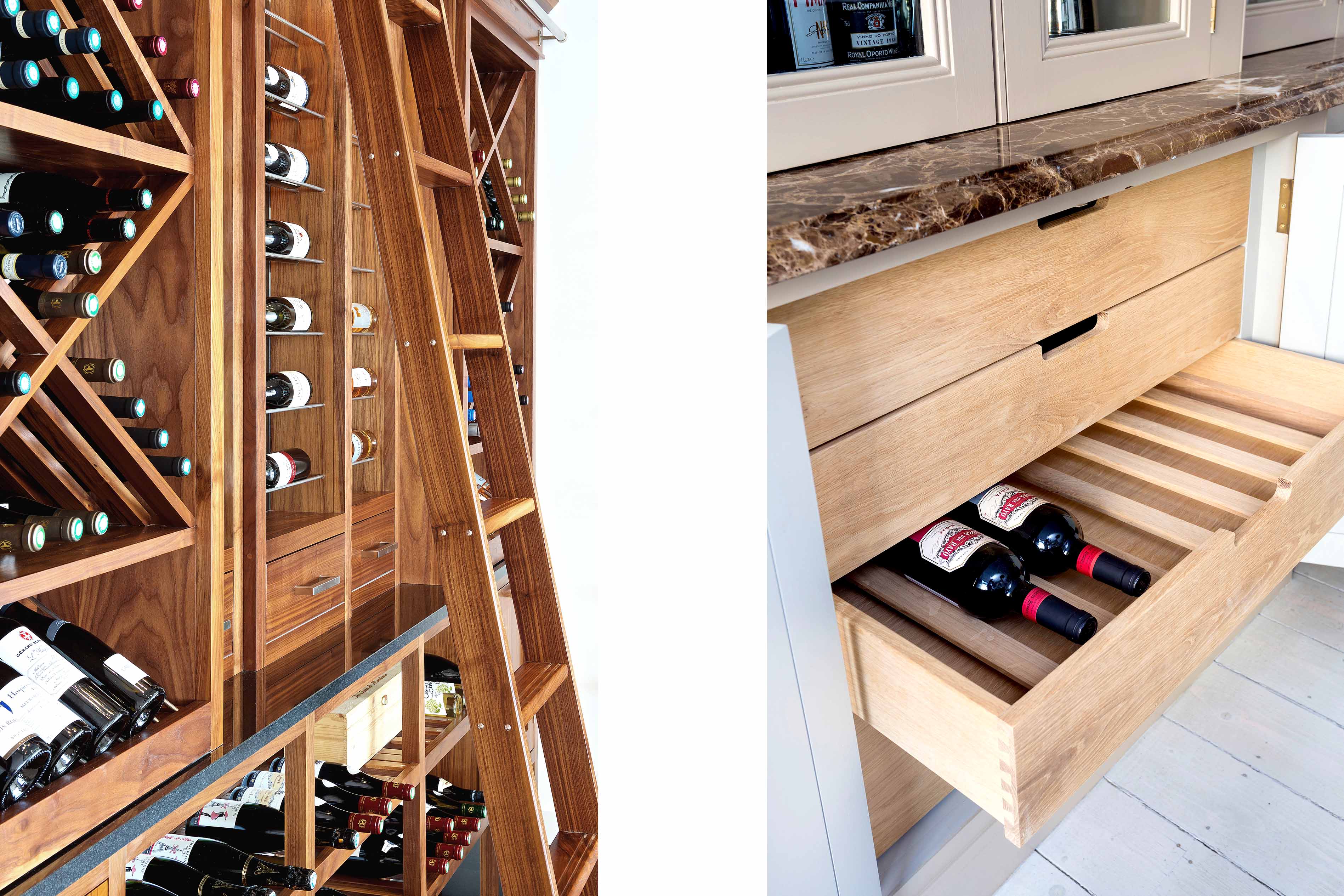 007. Bespoke kitchen shaker style drink spirits wine cabinet storage cigar humidor Perrin and Rowe Armac Martin Farrow and Ball near Weybridge, Surrey