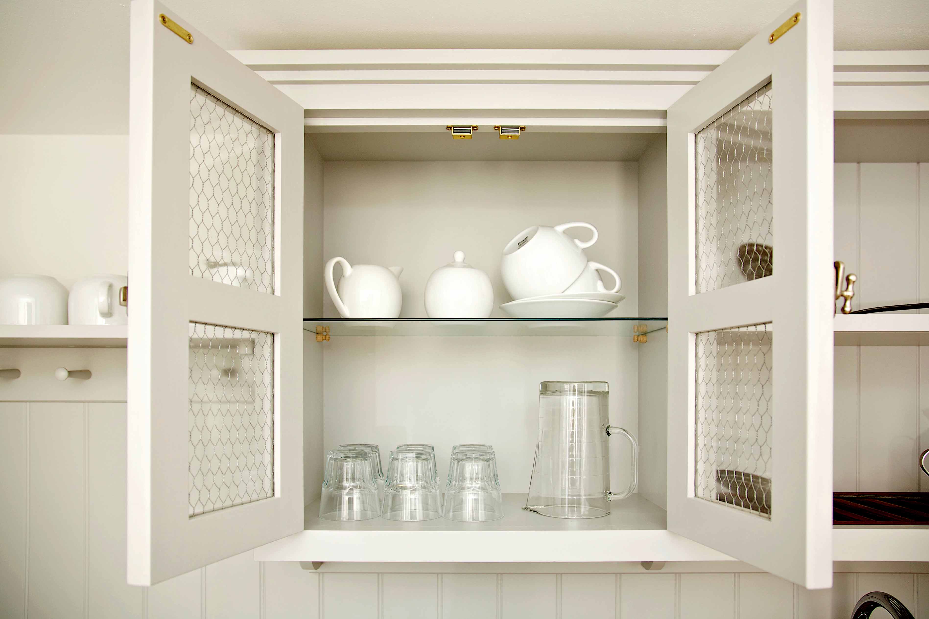 007. Shaker style country bespoke scullery kitchen Perrin and Rowe Armac Martin Farrow and Ball brass copper worktop near Sunningdale, Berkshire