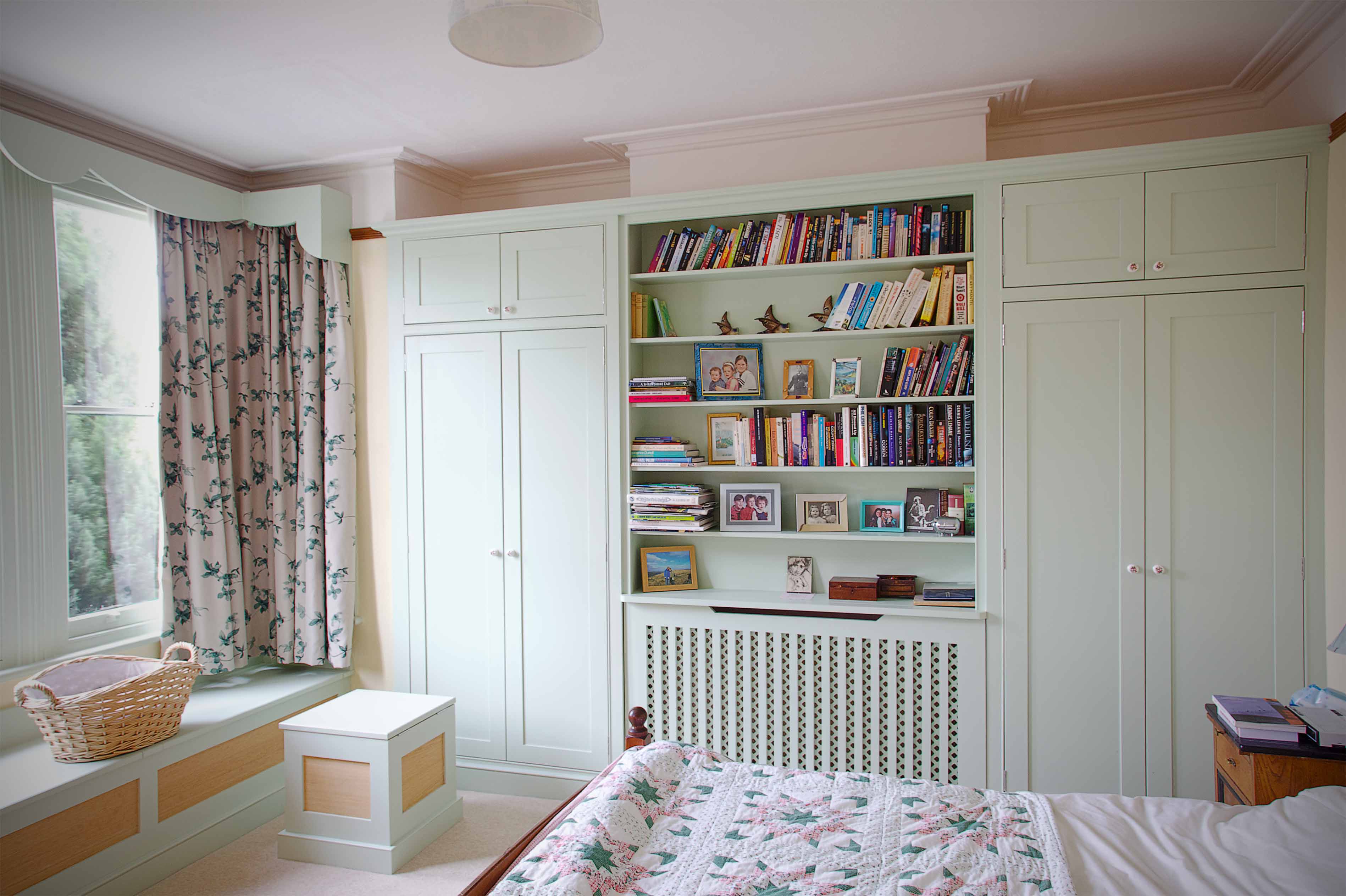 001. Bespoke fitted wardrobes his hers dressing room mylands farrow and ball armac martin near Winchester Hampshire